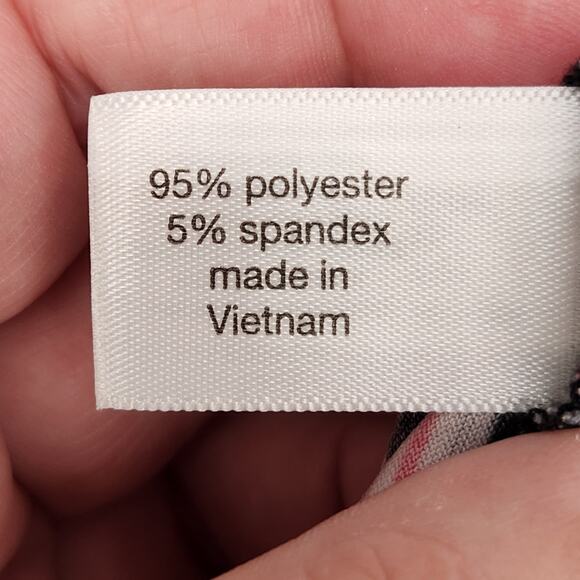 Lane Bryant Multicolor Illusion Stripe Peplum Tunic Faux Wrap Plus Women's 22/24 - Picture 4 of 11